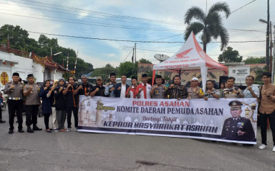 Polres Asahan Bersama KDPA Bagikan Takjil Buka Puasa