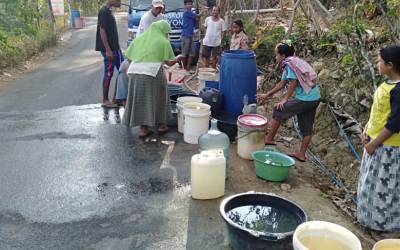 Kekeringan, Kabupaten Trenggalek Kekurangan Air Bersih