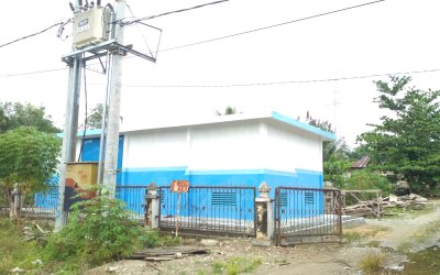 Bangunan Gardu PLN di Rohul Tanpa Plang Proyek