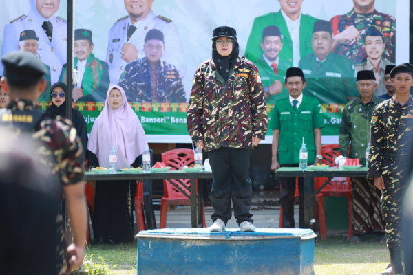 Bupati Siak Buka Resmi Diklatsar Terpadu Banser di Ponpes An-Nur Bungaraya