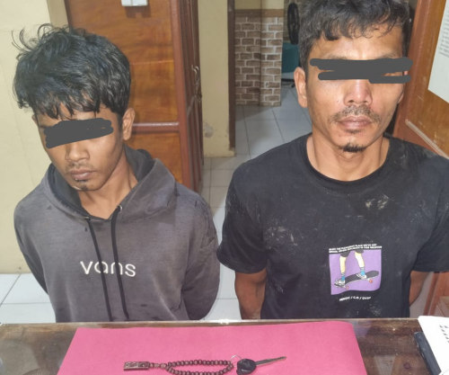 Dua Orang Pria Pengedar Narkoba Ditangkap Polisi di Siak