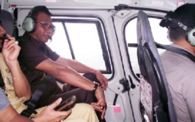 Dishut Rohil Antisipasi Kebakaran Lewat Patroli Udara