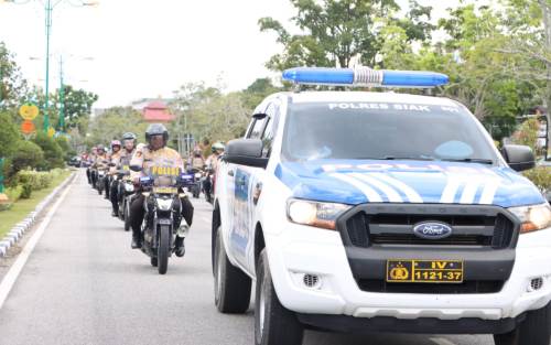 Polres Siak-Polda Riau Gelar Simulasi Pra Tour De Siak Tahun 2022