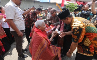 Bupati Bersama Kapolres Asahan Kunjungi Desa Serdang