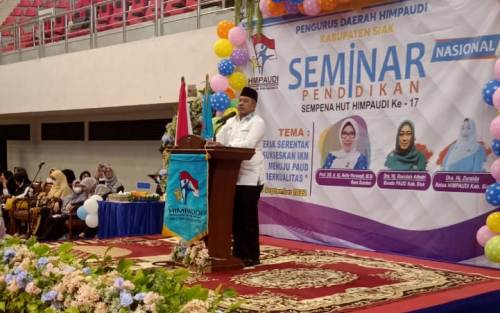 Peringati HUT ke-17 Himpaudi Kabupaten Siak Gelar Seminar Nasional