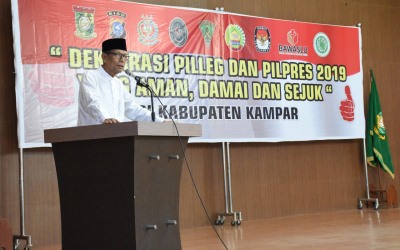 Bupati Kampar Berharap Pilpres 2019 Aman dan Kondusif