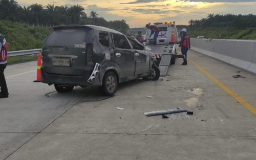 Pecah Ban di Tol Pekanbaru-Bangkinang, 1 Orang Meninggal Dunia