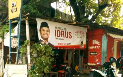 Spanduk Bakal Calon Gubernur DKI dari PKS Bertebaran