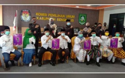 Sah, 4 Paslon Pilkada Bengkalis Dapat Nomor Urut