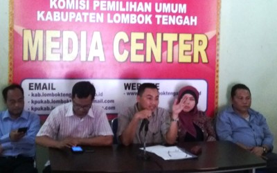 KPUD Loteng Tetapkan 5 Pasangan Calon Ikut Pilkada