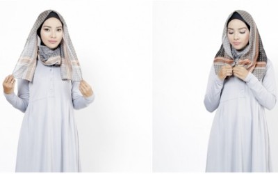 Ini Kreasi Gaya Hijab Simpel Tanpa Pentul