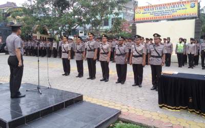 Polres Rohul Lakukan Sertijab Empat Perwira