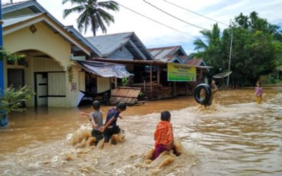 Sungai Meluap, 5 Desa di Rohul Terendam Banjir