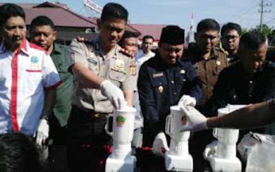 Polres Langsa Musnah Narkoba Senilai Rp3,5 M