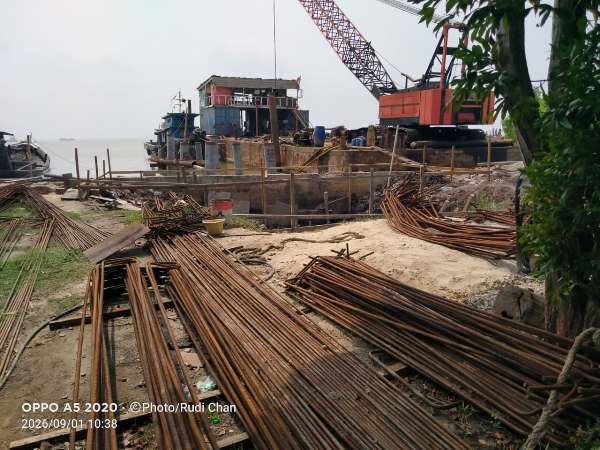 Proyek Dermaga BC Diduga Pakai Besi Berkarat, PPTK: Kegiatan Kita Hentikan