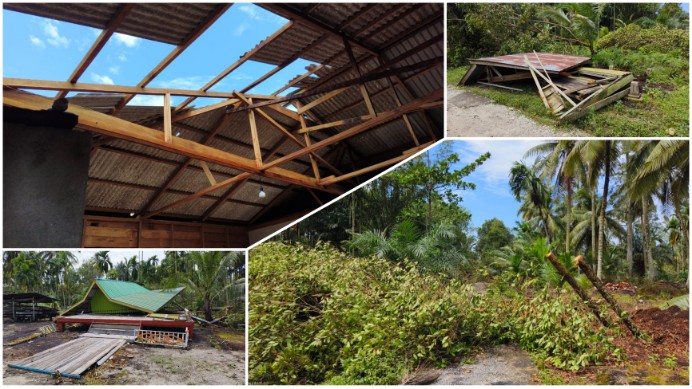 Angin Kencang di Rangsang, Satu Rumah dan Fasilitas Desa Rusak