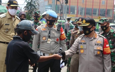 Polresta Tangerang Bersama Tim Gabungan Gelar Operasi Yustisi