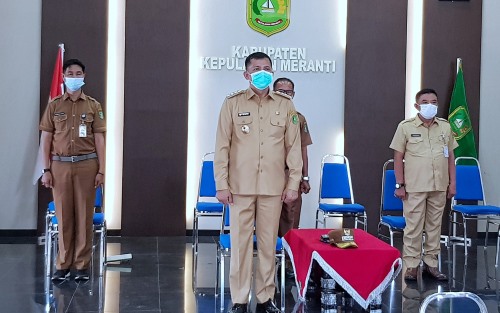 Bupati H.M Adil Ikuti Rakor Bersama Presiden RI Jokowi