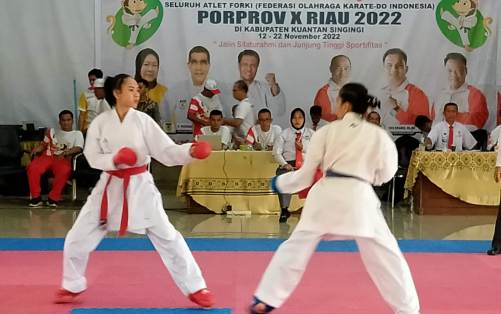 Cabor Karate Porprov X Kuansing, M Prawibowo dari Rohul Raih Emas