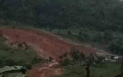 Puluhan Rumah Tertimbun Longsor di Sukabumi