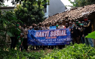 Bedah Rumah, Kapolresta Tangerang Tinjau Rumah Warga