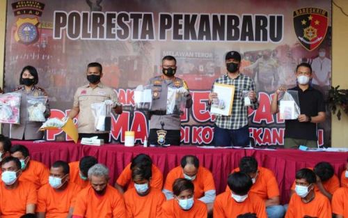 79 Tukang Palak di Pekanbaru Diamankan Polresta