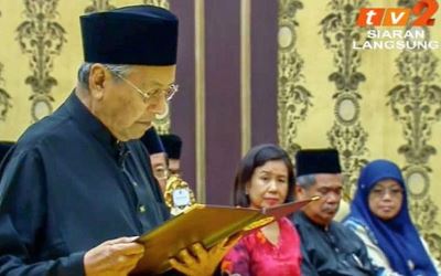 Mahathir Mohamad Resmi Jabat PM Malaysia