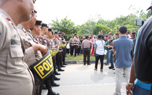 Polres Siak Ikut Amankan Constatering dan Eksekusi Lahan 1.300 Ha