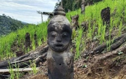 Tanam Sawit di Ladang, Petani Temukan Patung Kuno