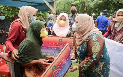 Bupati Kasmarni Serahkan Bantuan untuk Masyarakat Duri