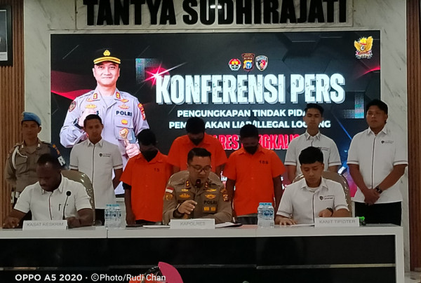 Polres Bengkalis Tangkap 3 Pelaku Ilegal Logging, Toke Masih Diburu