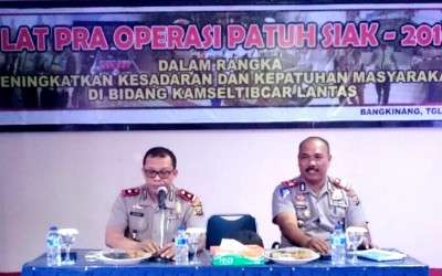 Polres Kampar Gelar Pelatihan Pra Operasi Patuh Siak 2016