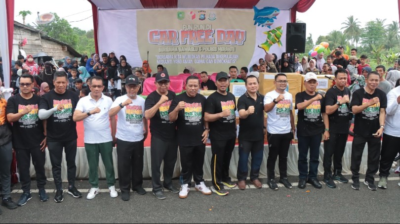 Bawaslu Kepulauan Meranti Gelar Fun Run di Car Free Day, Ini Pesan Syamsurizal