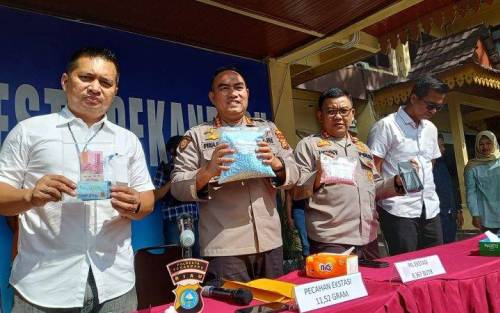 8.367 Butir Pil Ekstasi Diamankan Polisi Saat Ramadhan di Pekanbaru 