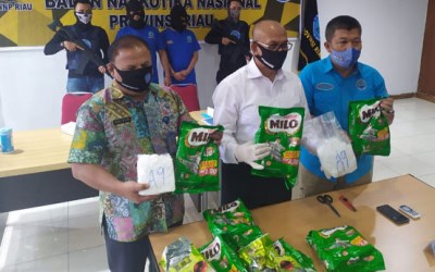 BNNP Riau Sita 7 Kg Sabu Dalam Kemasan Milo Malaysia