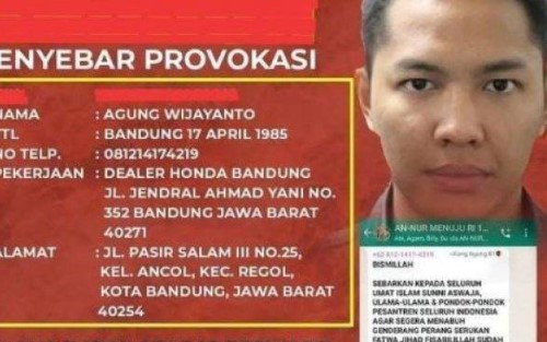 Penyebar Seruan Jihad Lawan Densus Konsumsi Riklona