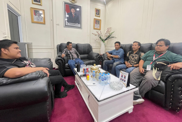 PWI Bengkalis Anjangsana ke Sejumlah OPD dan Ketua DPRD