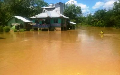 6 Kecamatan di Pelalawan Masih Terendam Banjir