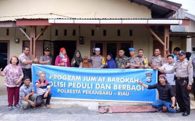 Jum'at Barokah, Polresta Pekanbaru Terus Dapat Apresiasi