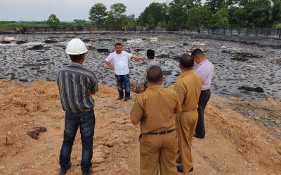 DPRD Inhu Temukan Limbah Cair CPO Milik PT BBF