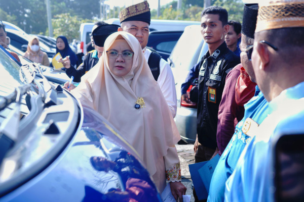 Bupati Siak Afni Cek Kendaraan Dinas Roda 4 Seluruh OPD Pemkap Siak