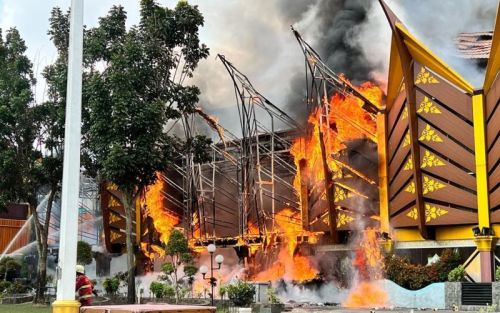 MPP Pemko Pekanbaru Terbakar, Pj Wako Turun ke Lokasi