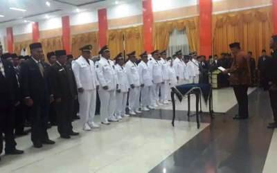 187 Pejabat Inhu Tingkat Eselon II, III & IV Dilantik