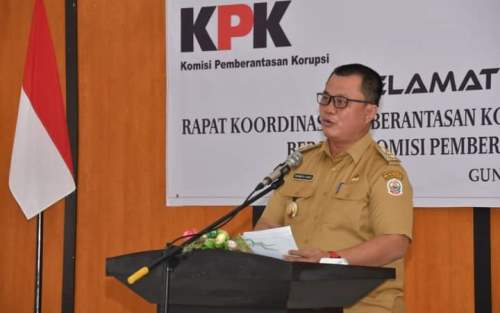 Wawako Gunungsitoli Hadiri Rakor Pemberantasan Korupsi