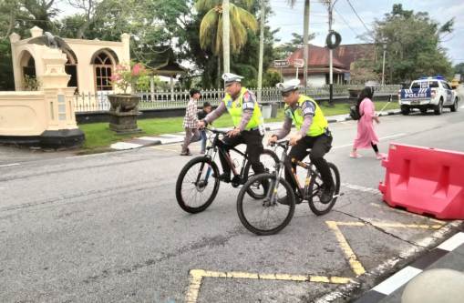 Begini Cara Satlantas Polres Siak Sampaikan Pesan Pemilu Damai