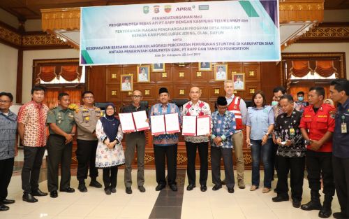 Pemkab Siak - RAPP MoU Program Desa Bebas Api dan Stunting