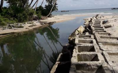 Tengah Dibangun, Buis Sungai Gamo Roboh Dihantam Banjir