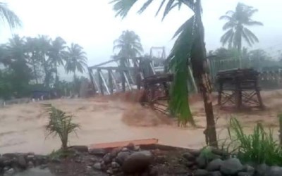 Padang Diguyur Hujan, Jembatan Baringin Ambruk