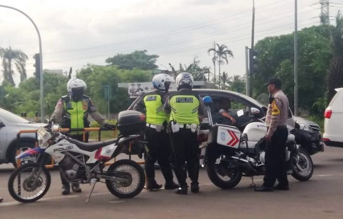 Satlantas Polresta Tangerang Urai Kemacetan Otonom Kedaton