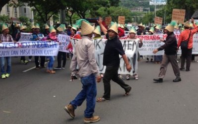 Aksi JMPPK Hanya Diikuti Puluhan Warga Rembang
